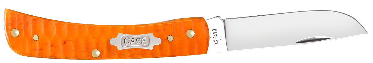 Case xx Knives Sod Buster Jr Gator Persimmon Orange 38074 Carbon Steel Knife