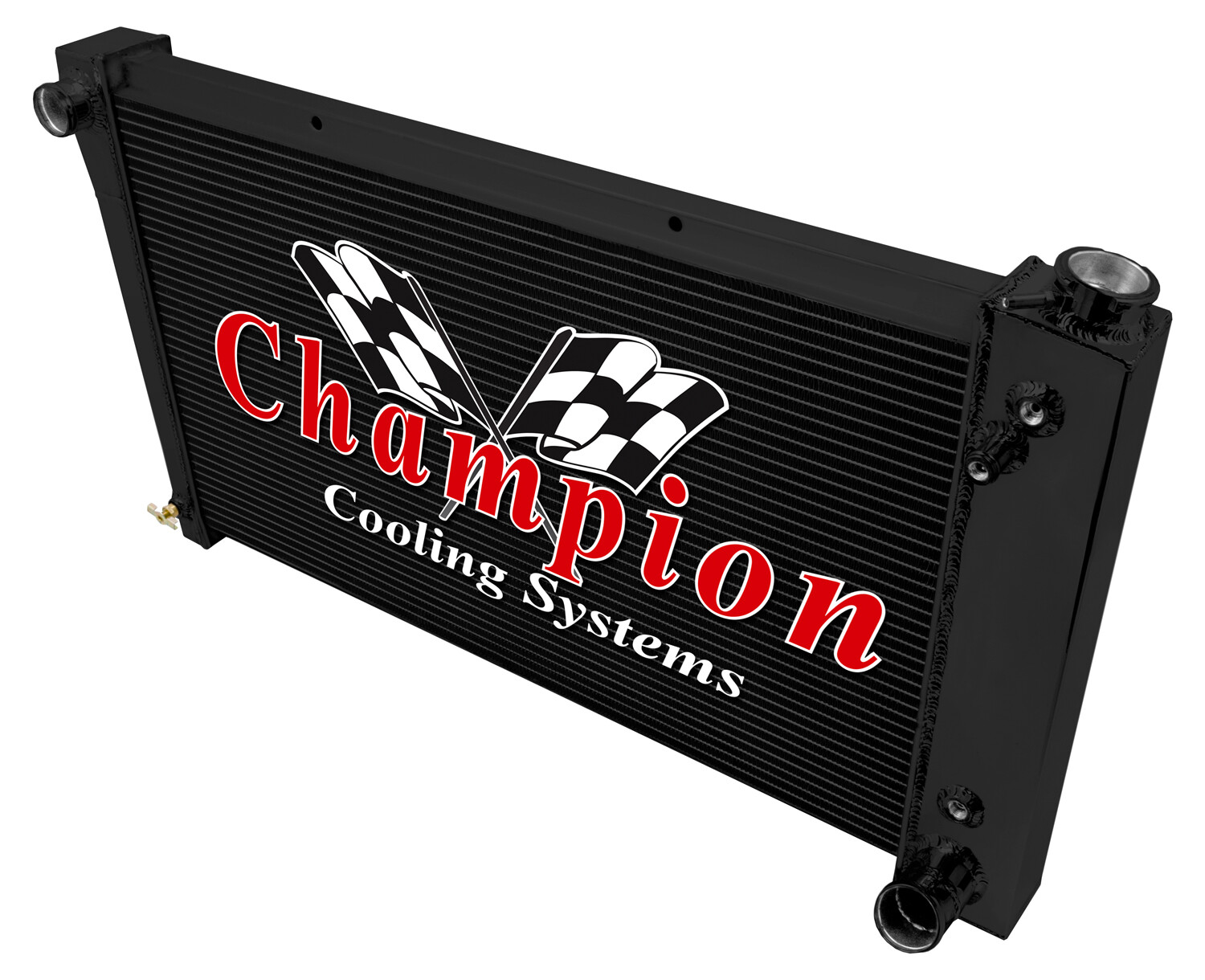 Atom Champion 3 Row Black Finish Radiator 28\