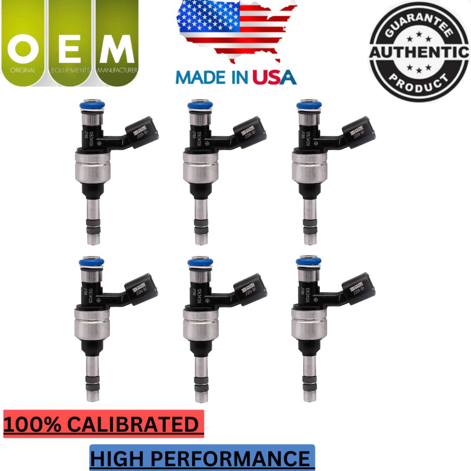 NEW x6 OEM ACDELCO Fuel Injectors for 12-21 Buick Cadillac Chevy Impala GMC 3.6L NEW x6 OEM ACDELCO Fuel Injectors for 12-21 Buick Cadillac Chevy Impala GMC 3.6L