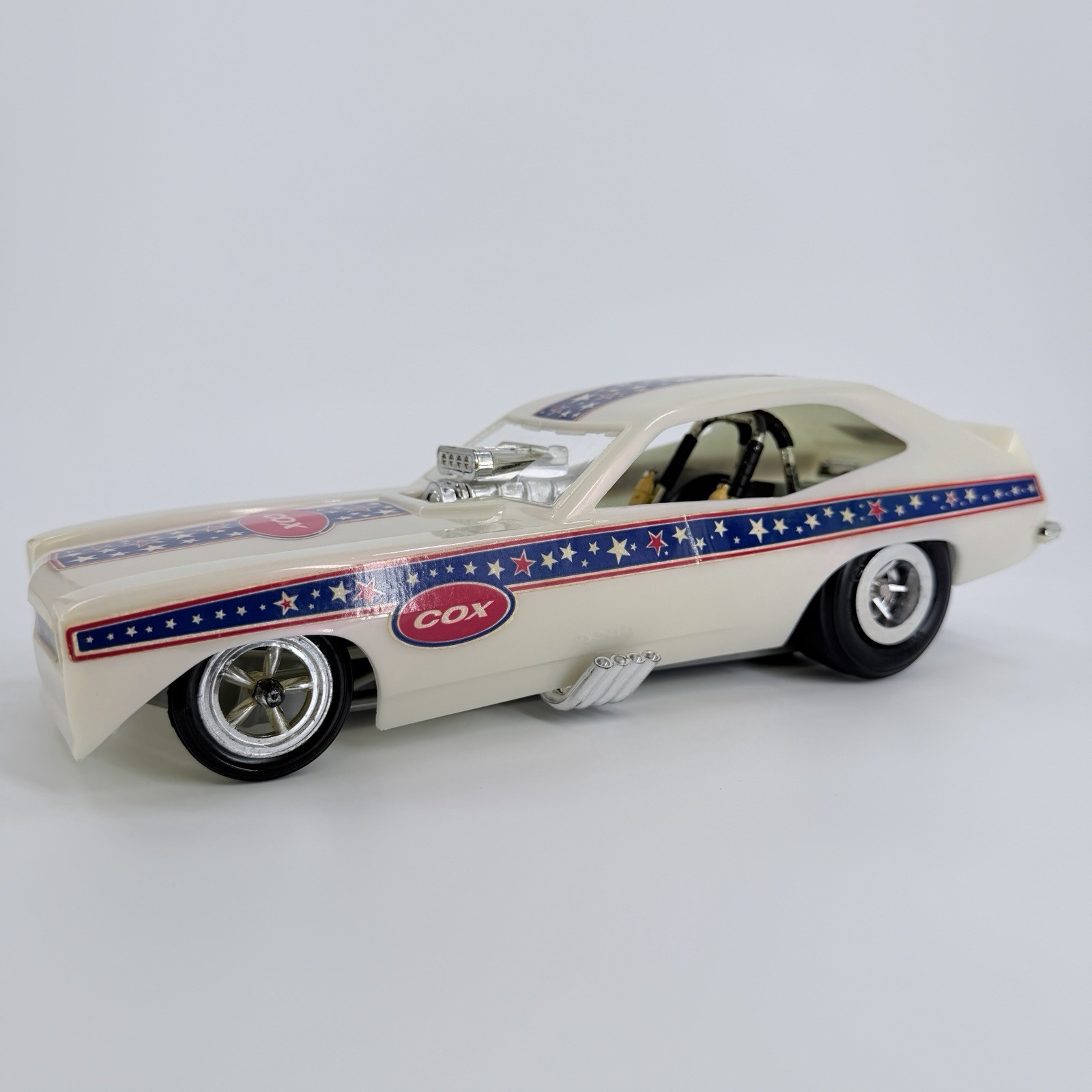 Vtg 1970\'s Cox Pinto Bill Schifsky Funny Car Dragster Gas Eng Powered Tether Car