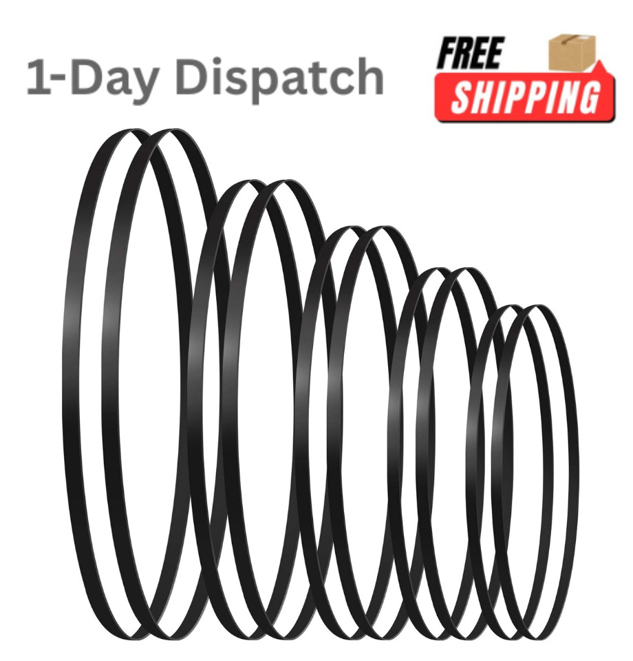Frienda 10 Pieces Turntable Belt Replacement 5 Sizes Rubber Belt Kit