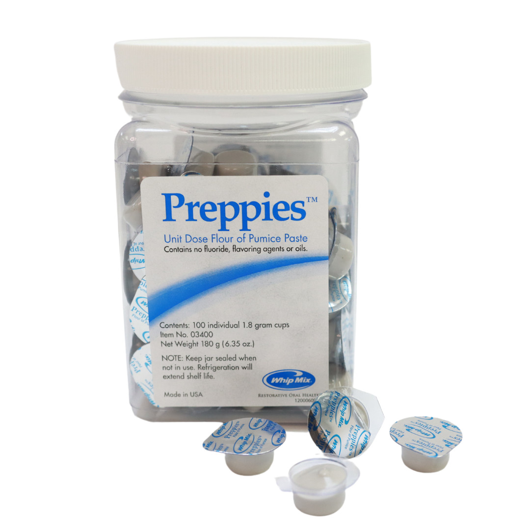 *100-Pieces* Whip Mix Preppies Unit Dose Flour Of Pumice Paste 1.8 Grams 03400 *100-Pieces* Whip Mix Preppies Unit Dose Flour Of Pumice Paste 1.8 Grams 03400
