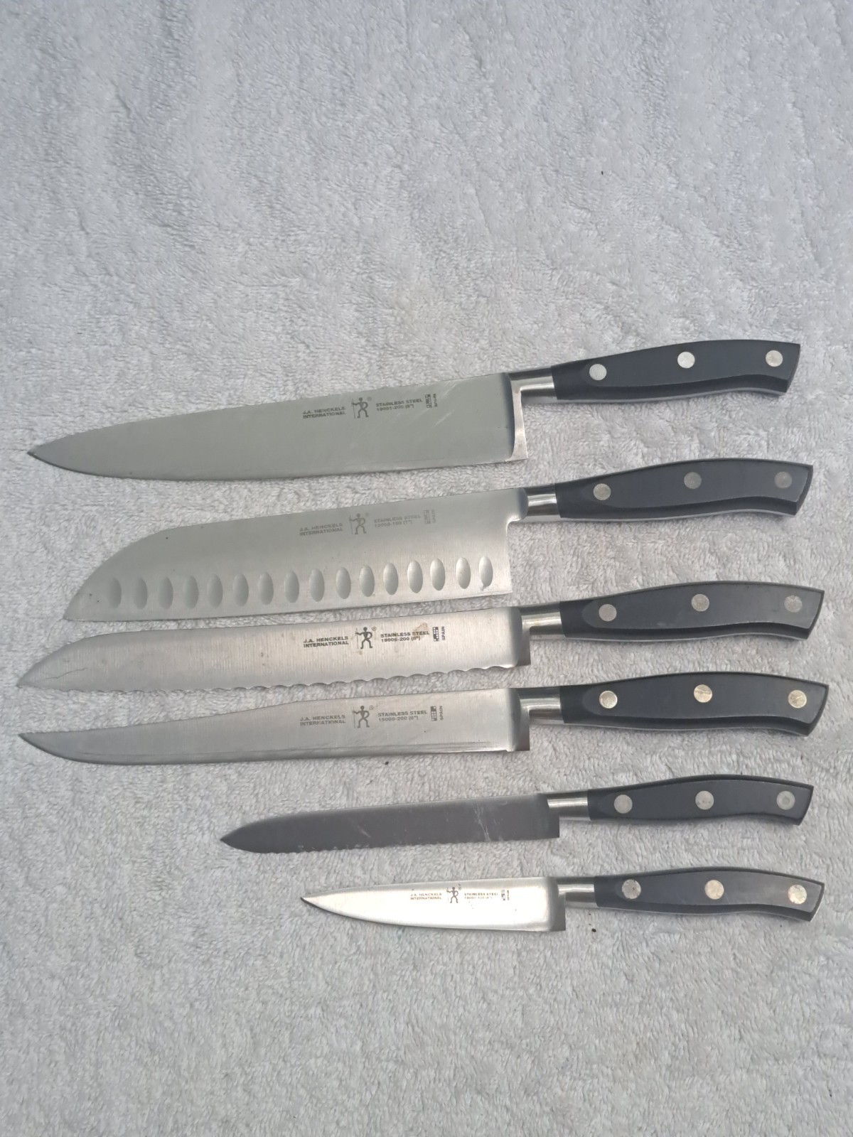 6 PCS J A Henckels International STAINLESS STEEL Kitchen Knife SPAIN 6 PCS J A Henckels International STAINLESS STEEL Kitchen Knife SPAIN