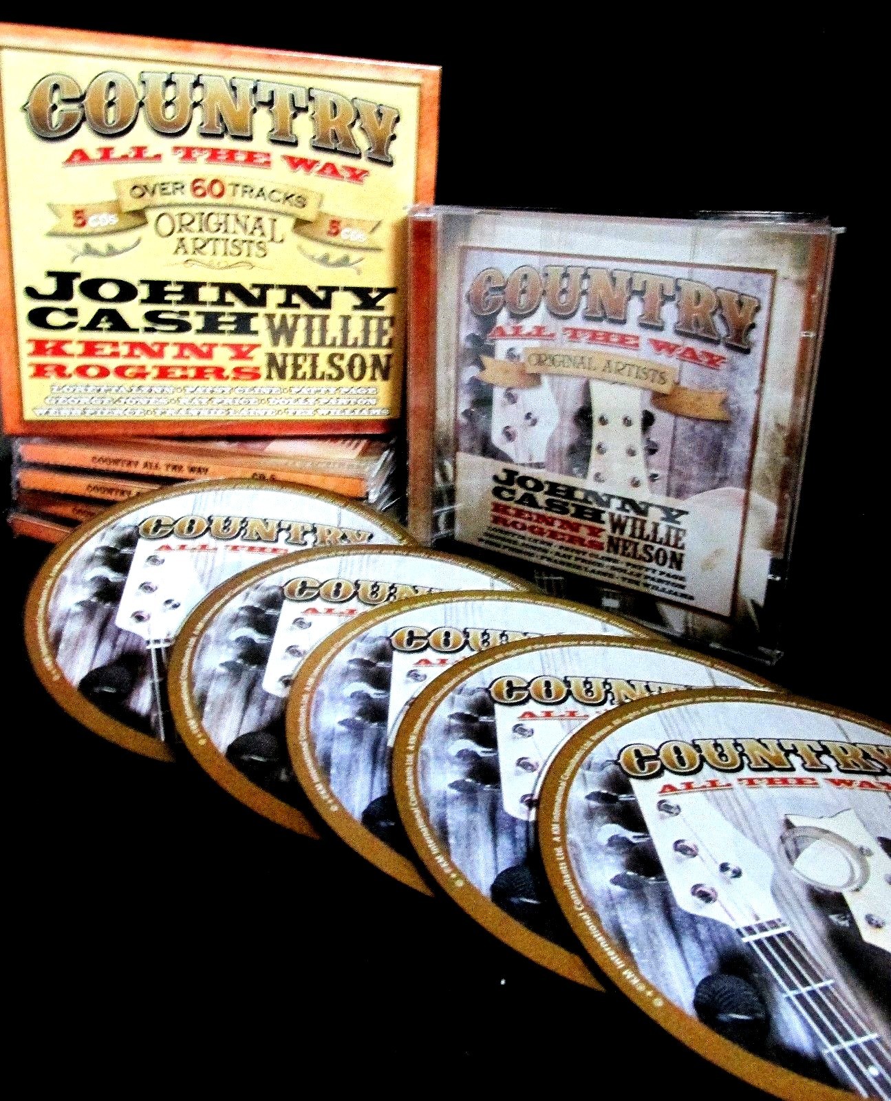Country Music All The Way 5CD NEW Loretta Lynn, Dolly Parton 60 Songs, Original Country Music All The Way 5CD NEW Loretta Lynn, Dolly Parton 60 Songs, Original
