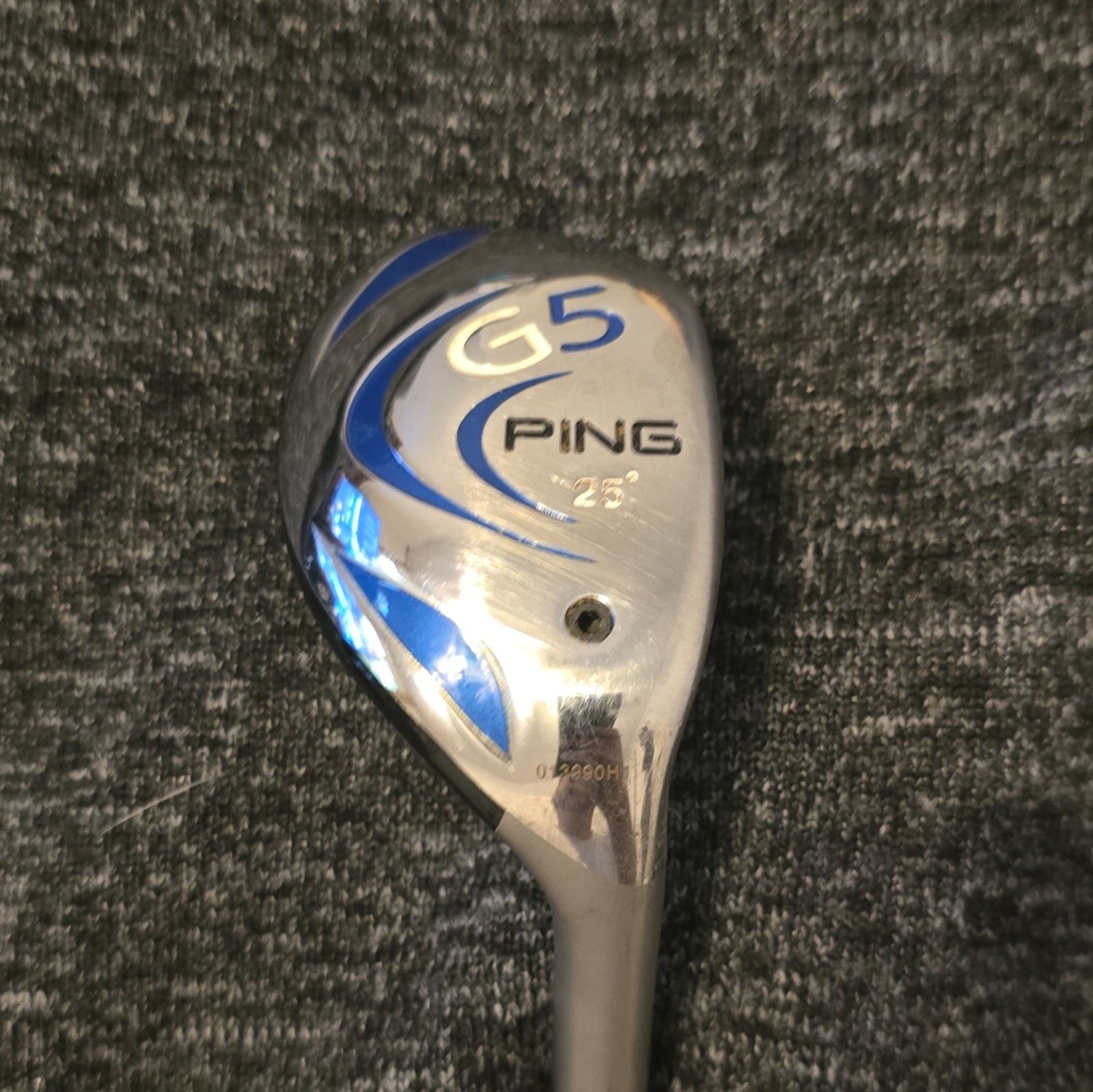 Ping G5 5H Hybrid 25° RH Regular Flex Graphite Silver Blue Black