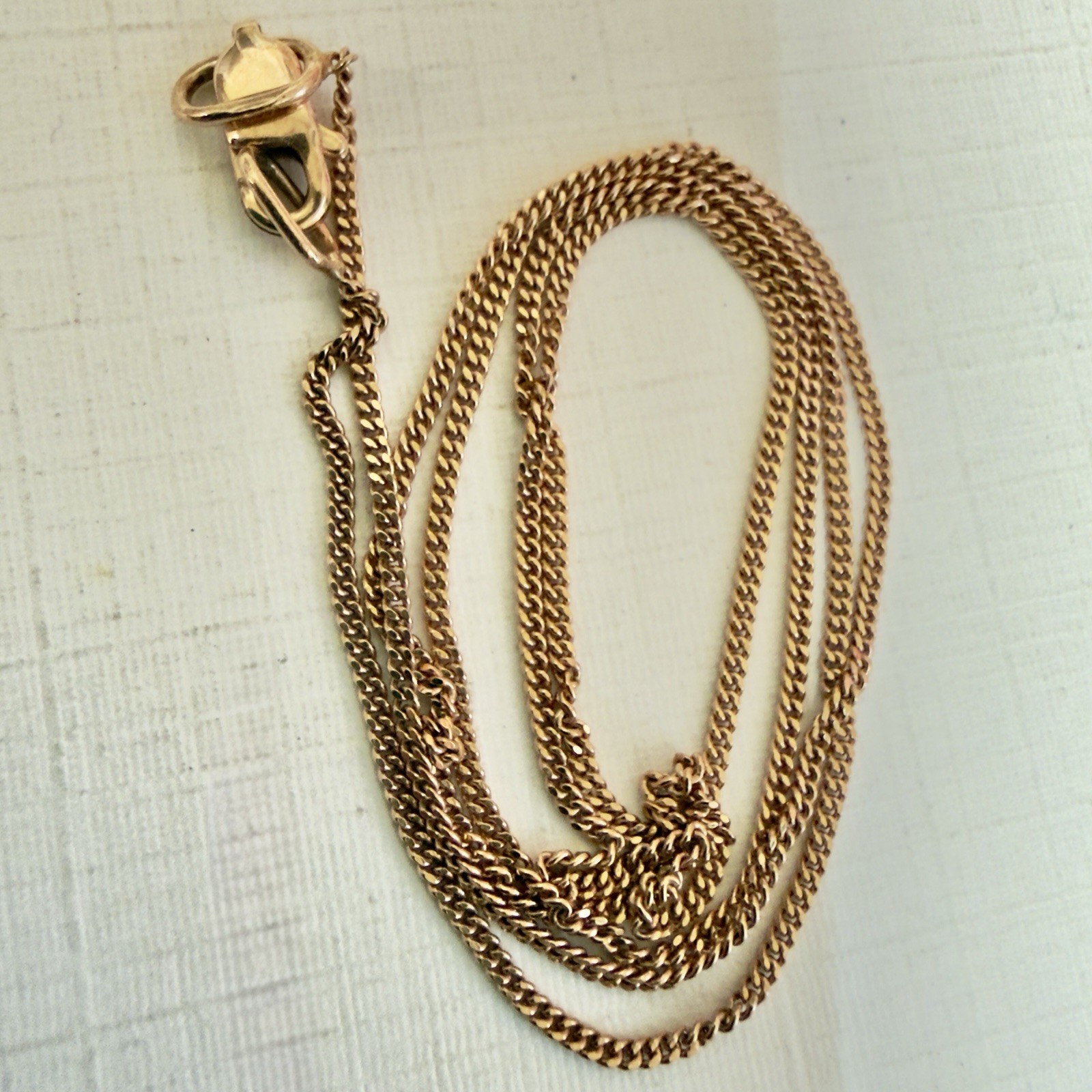 Delightful 14k 585 Rose Gold East European Chain - 16\