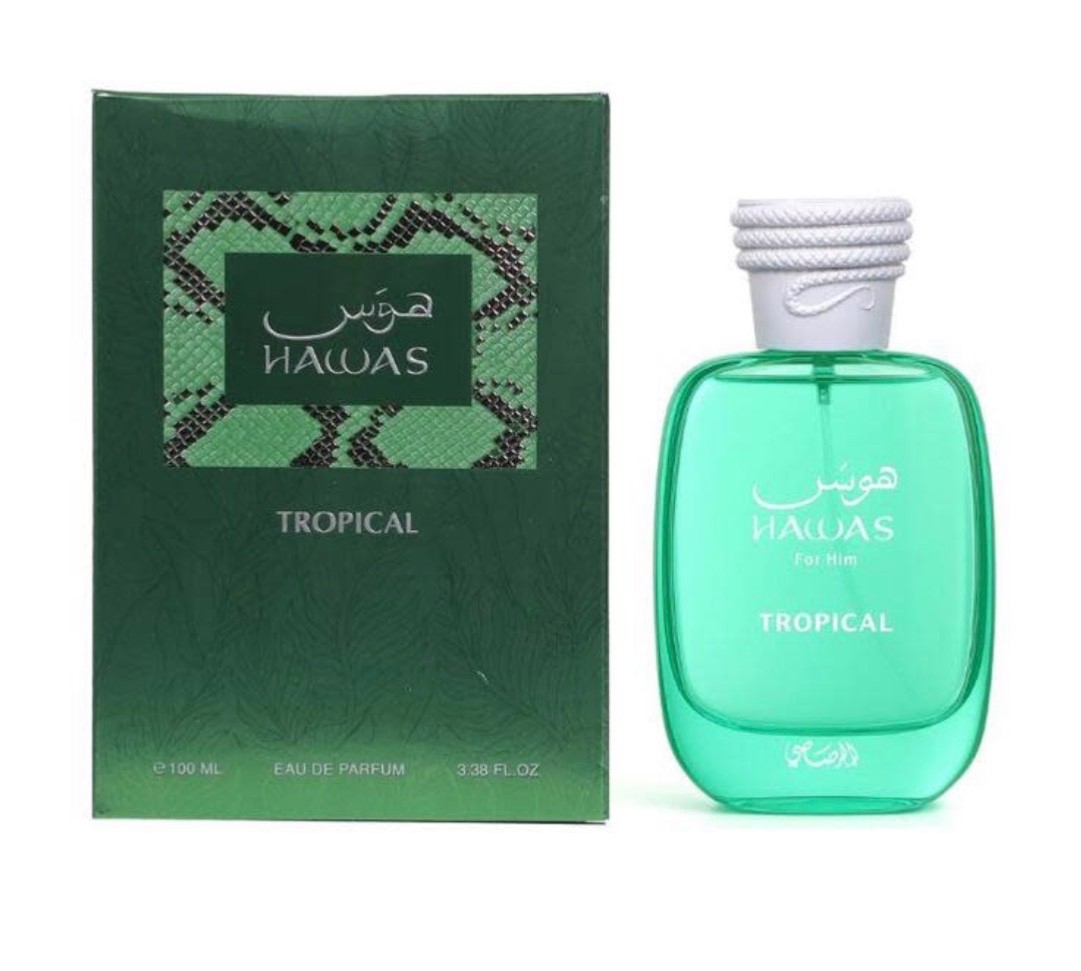Hawas Tropical by Rasasi 3.38 oz EDP Cologne for Men New In Box