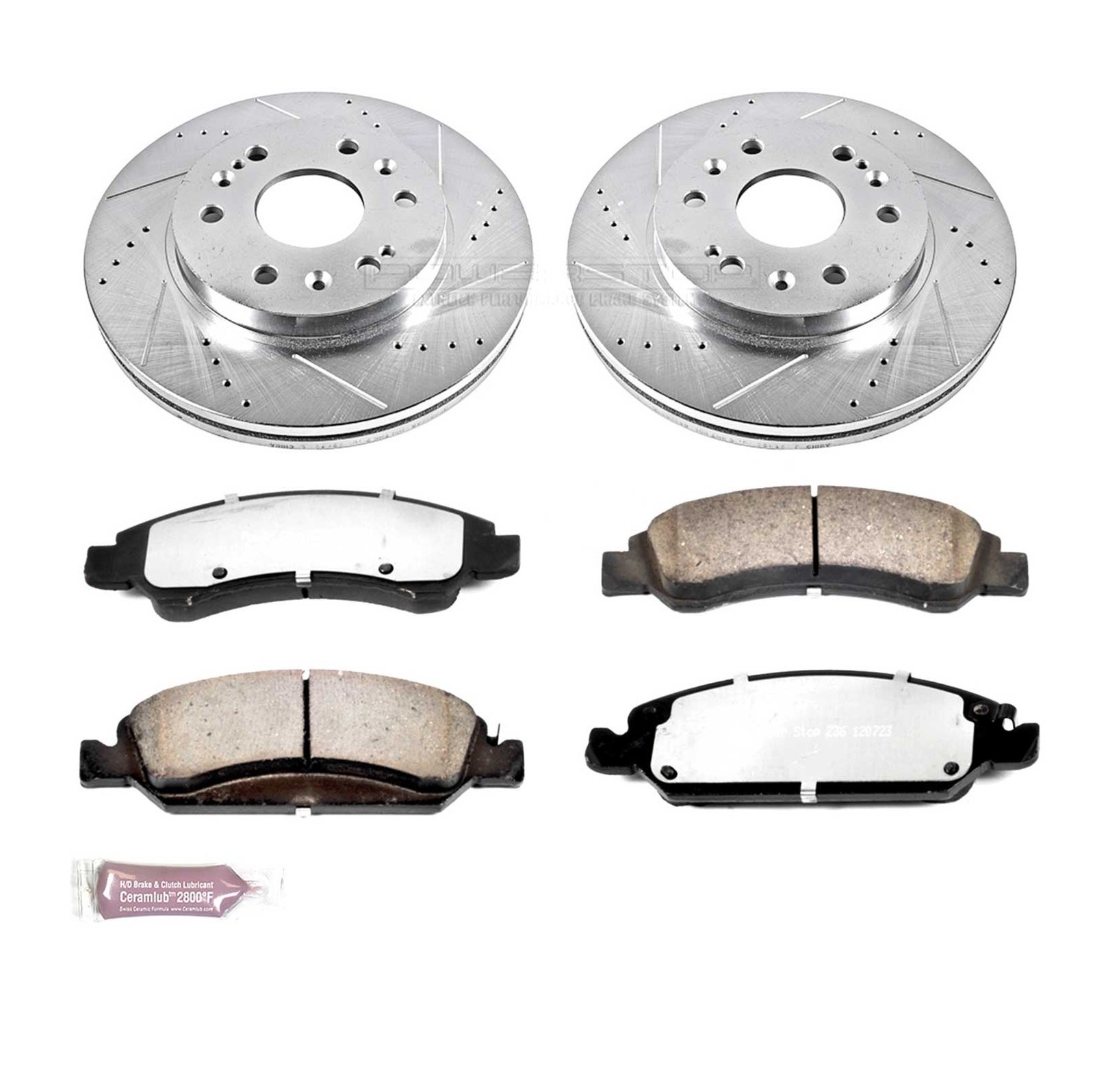 Powerstop K2069-36 Front Z36 Brake Kit Truck & Tow for Silverado Sierra 1500