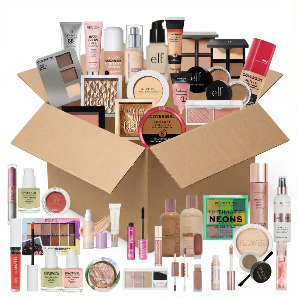 100 PCS Wholesale Liquidation Cosmetics Lot – Unmanifested Bulk Beauty Inventory