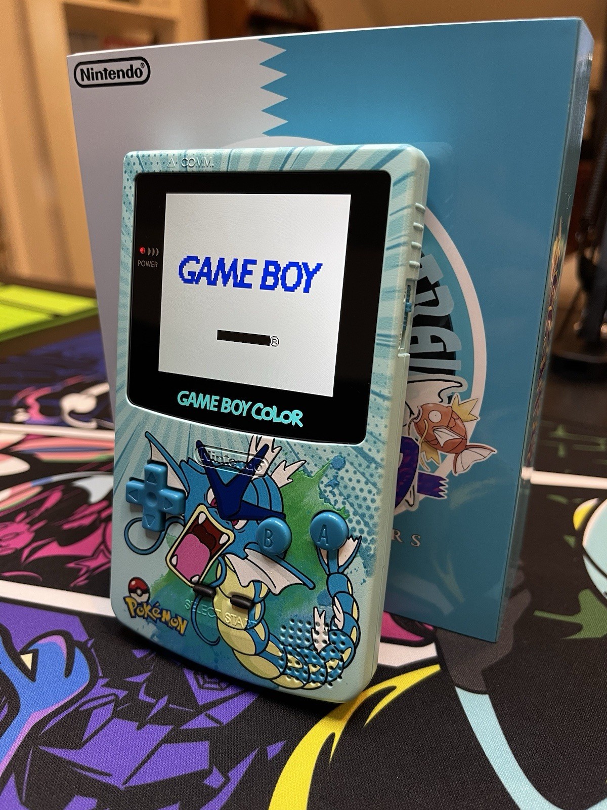 Game Boy Color Pokémon Gyarados – FunnyPlaying Premium Custom Build IPS V2 