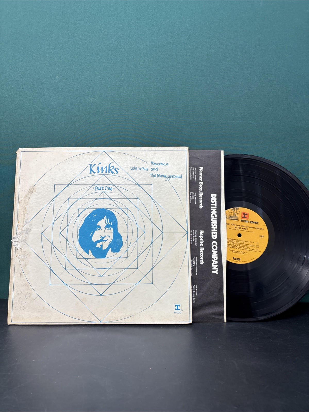 The Kinks Lola Versus Powerman LP 1970 Reprise RS 6423 Stereo Vinyl