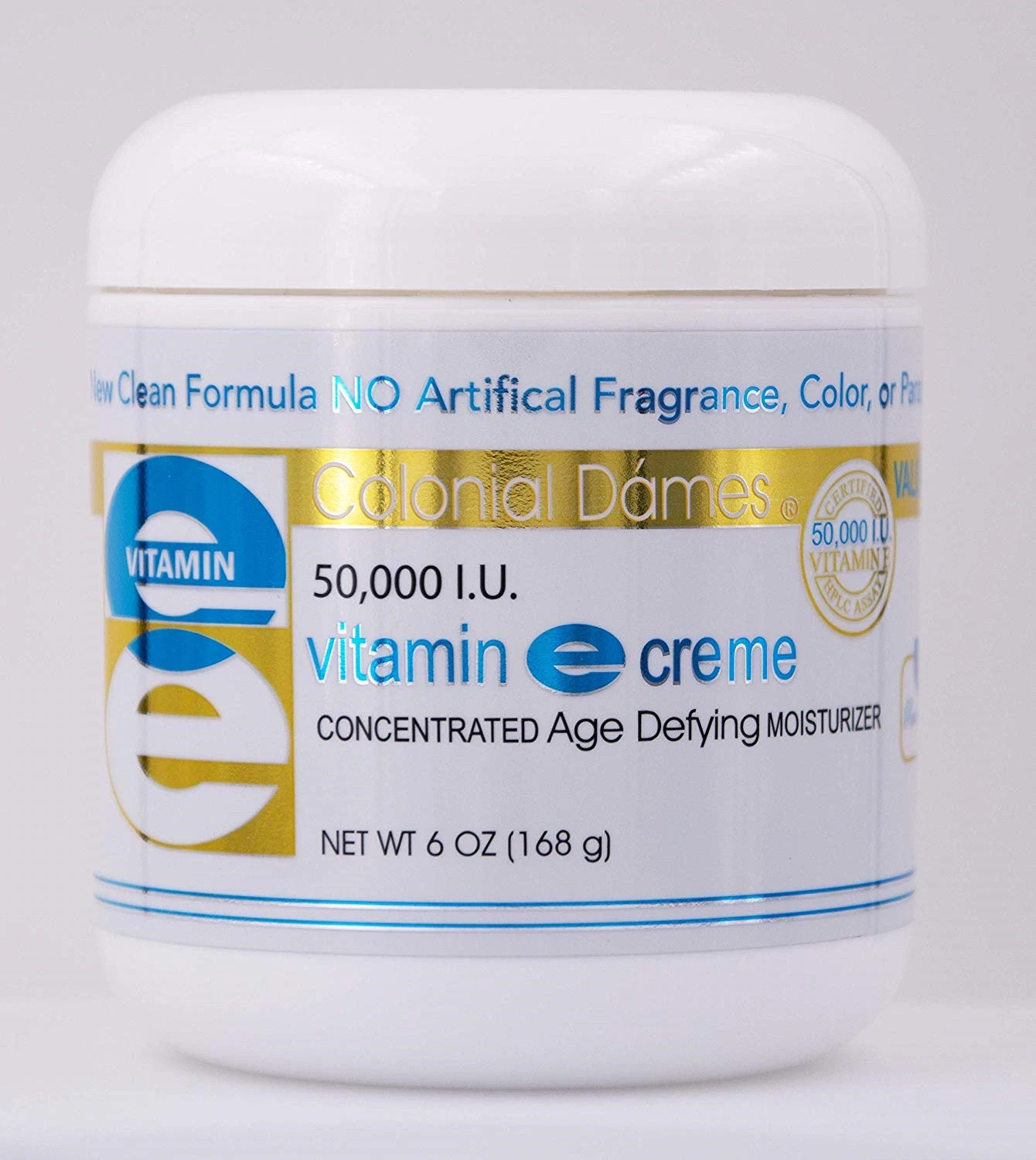 Colonial Dames BONUS SIZE Vitamin E Cream, Skin Care Product, 50,000 I.U. 6 oz