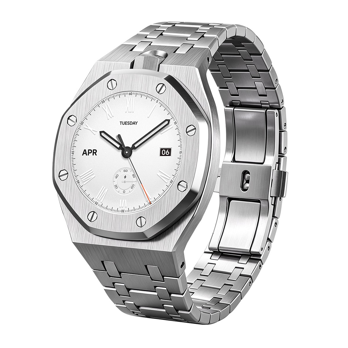 For Swatch Royal Pop Pocket Watch Mod Kit Aluminum Case Stainless Steel Bracelet