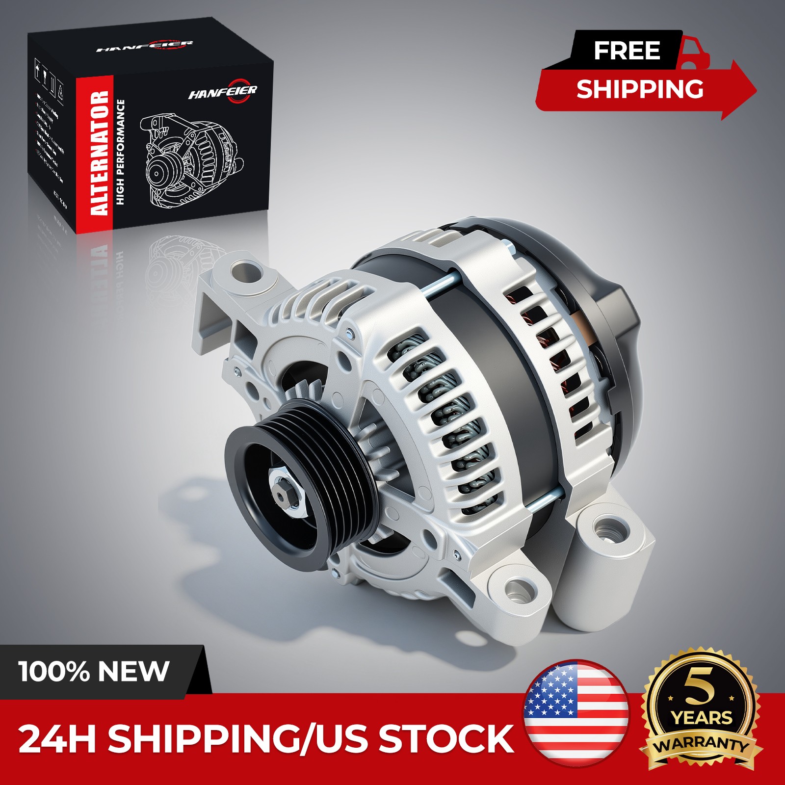 Alternator For Cadillac CTS V6 3.6L 3564cc 217cid 2004-2006 2007 140Amp 11044