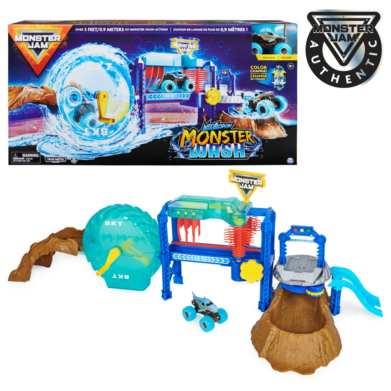 Monster Jam Megalodon Monster Wash Playset – Color-Changing Truck, Water Play Monster Jam Megalodon Monster Wash Playset – Color-Changing Truck, Water Play