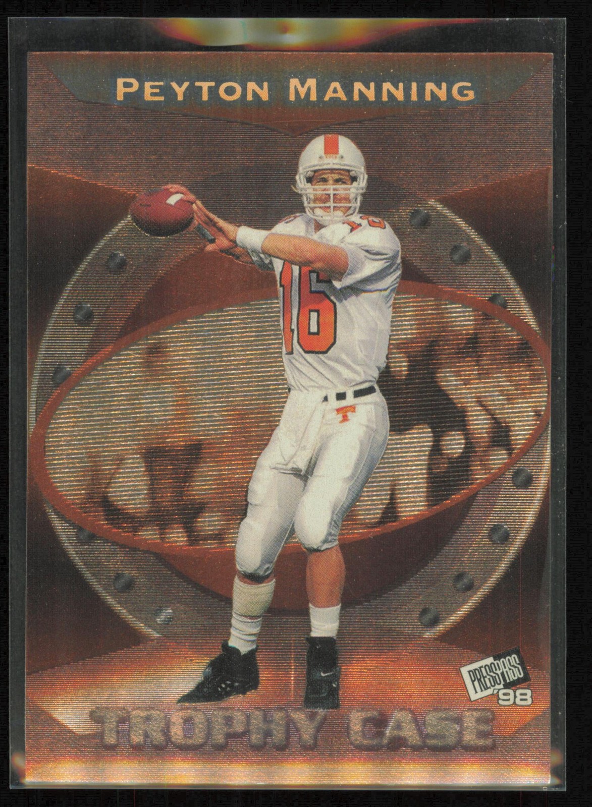 1998 Press Pass #TC1 Peyton Manning Trophy Case 1998 Press Pass #TC1 Peyton Manning Trophy Case