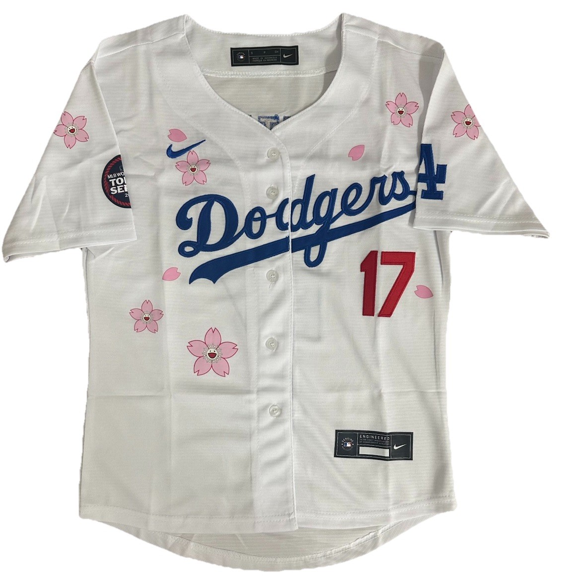 Shohei Ohtani LA Dodgers Womens Small Flowers Tokyo Series Jersey RARE LA New