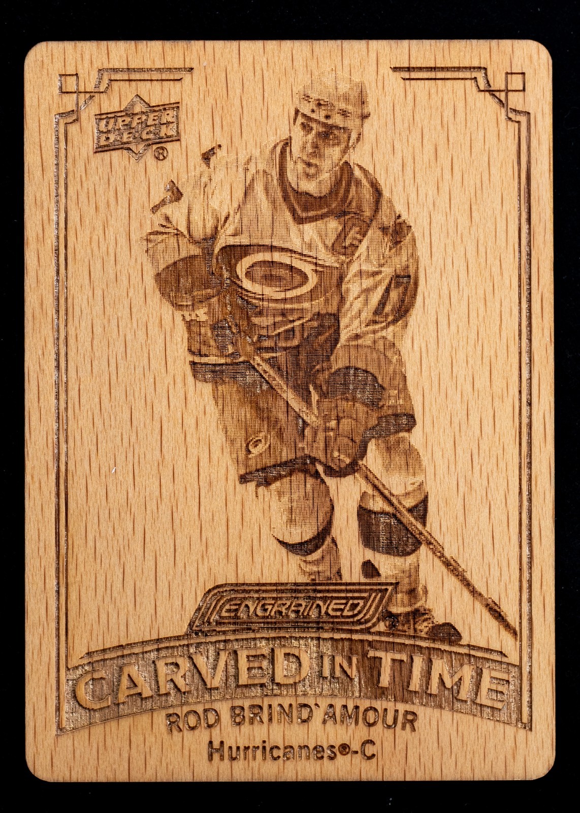 Rod Brind\'Amour Carved In Time 2023-24 Upper Deck Engrained Hockey CT-28 Rod Brind\'Amour Carved In Time 2023-24 Upper Deck Engrained Hockey CT-28