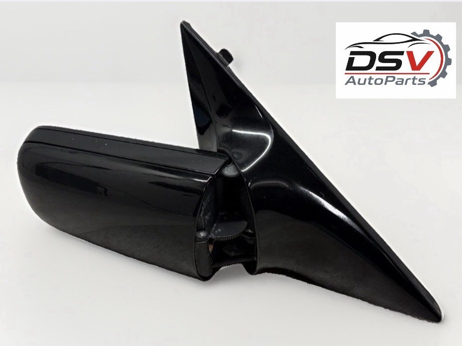 1992-1995 Mercedes W140 Passenger Sedan Black Side View Mirror Power Fold OEM (6