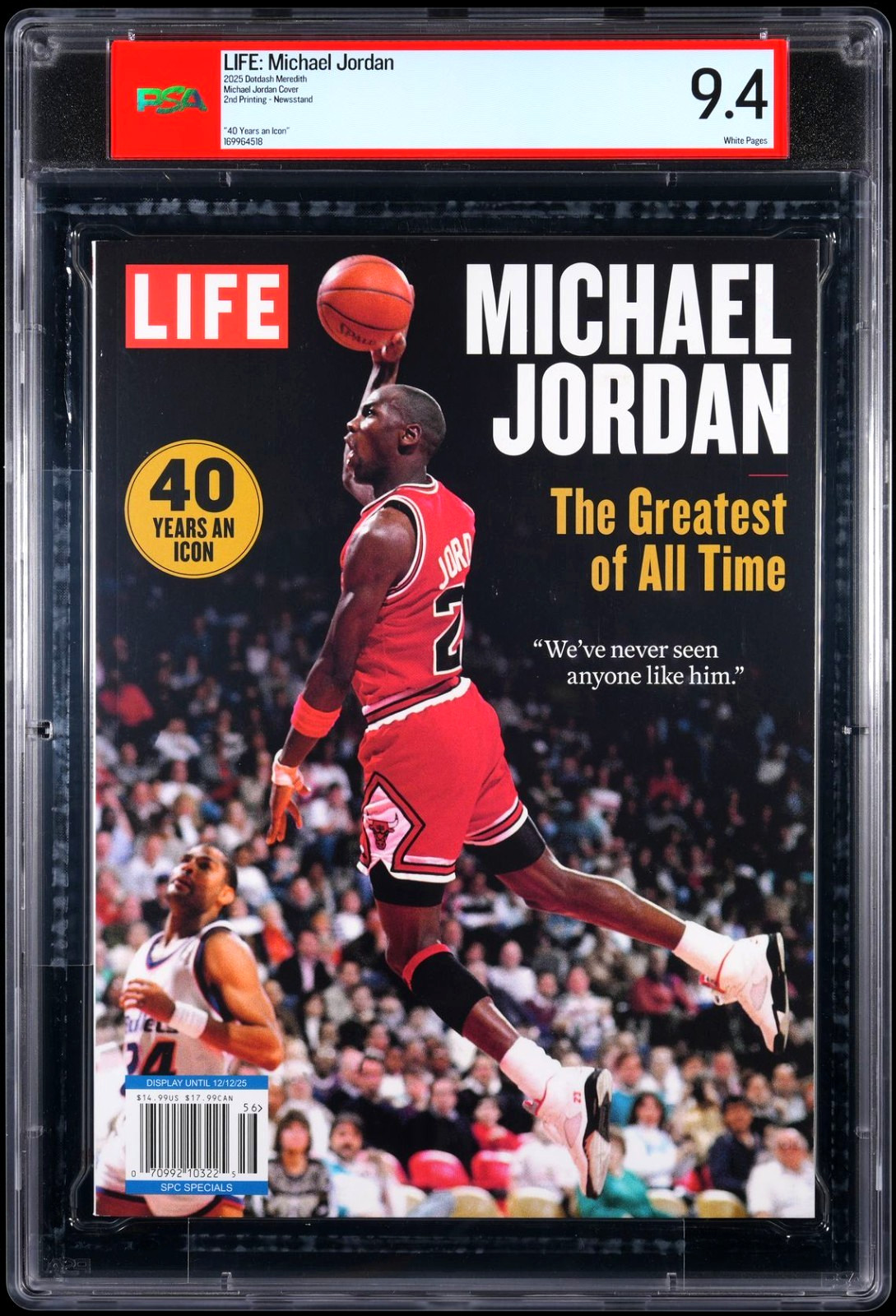 PSA 9.4 -MICHAEL JORDAN -LIFE Magazine - CHICAGO BULLS -The Greatest of All Time