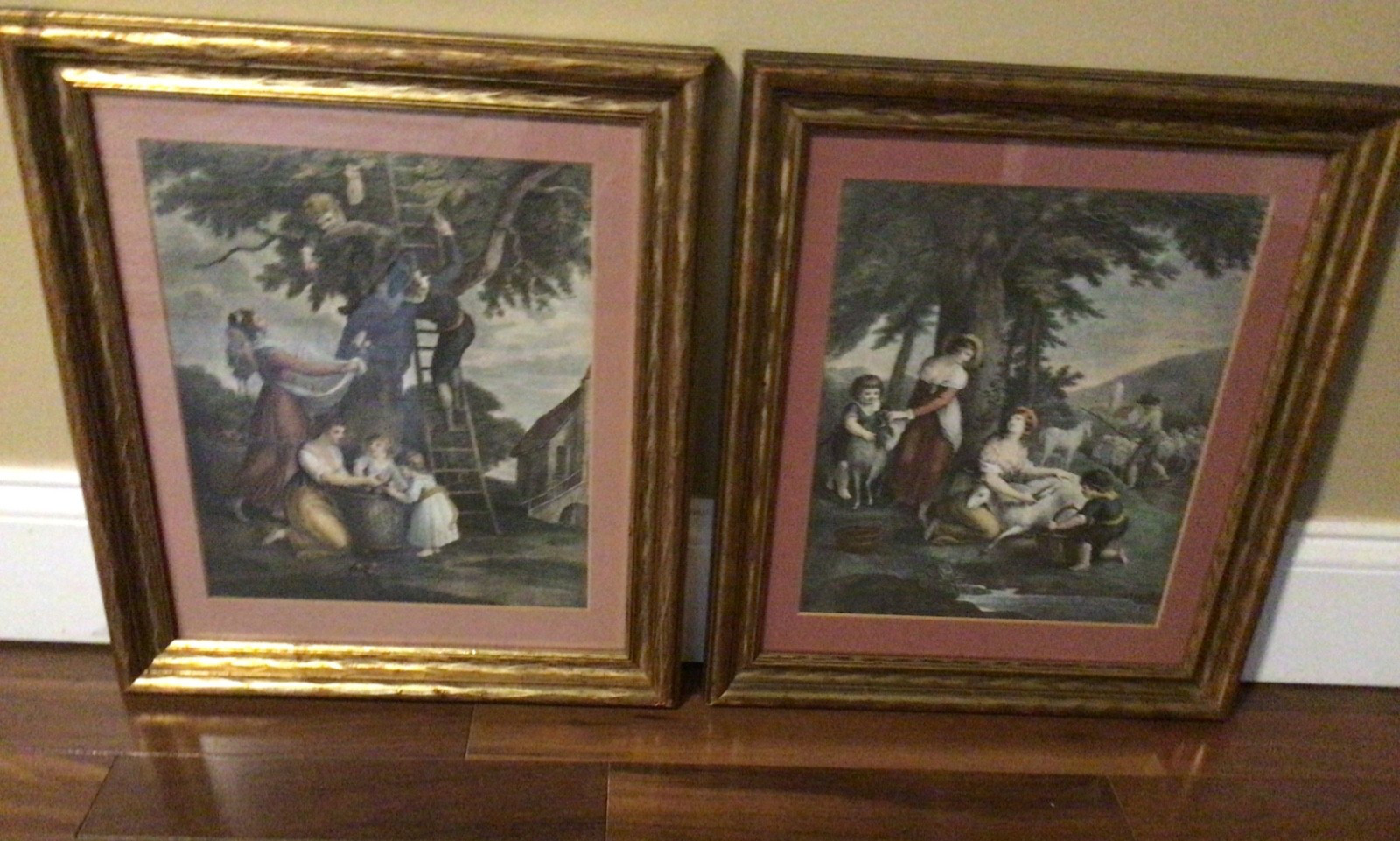 Antique Vintage F. Bartolozzi And W. Hamilton Framed Antique Vintage F. Bartolozzi And W. Hamilton Framed