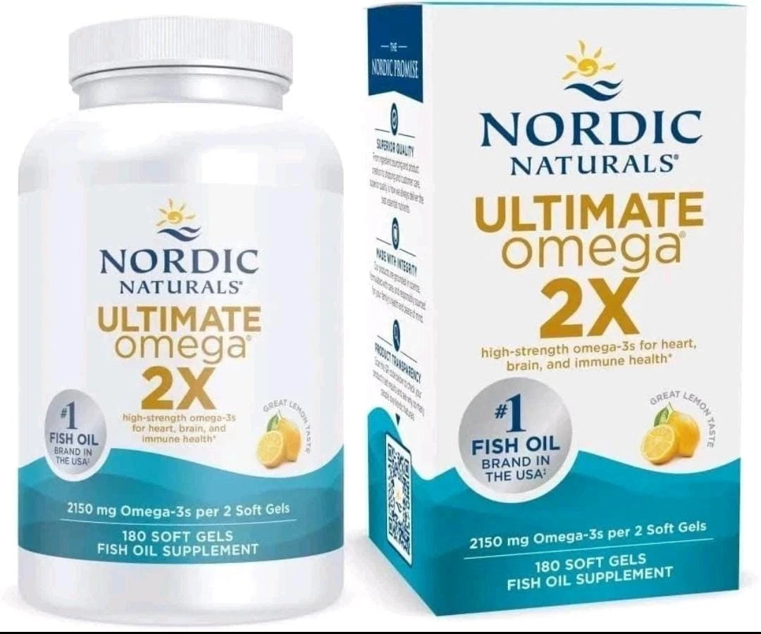 Nordic Naturals Ultimate Omega 2x Fish Oil 2150 mg 180 SoftGels EPA & DHA