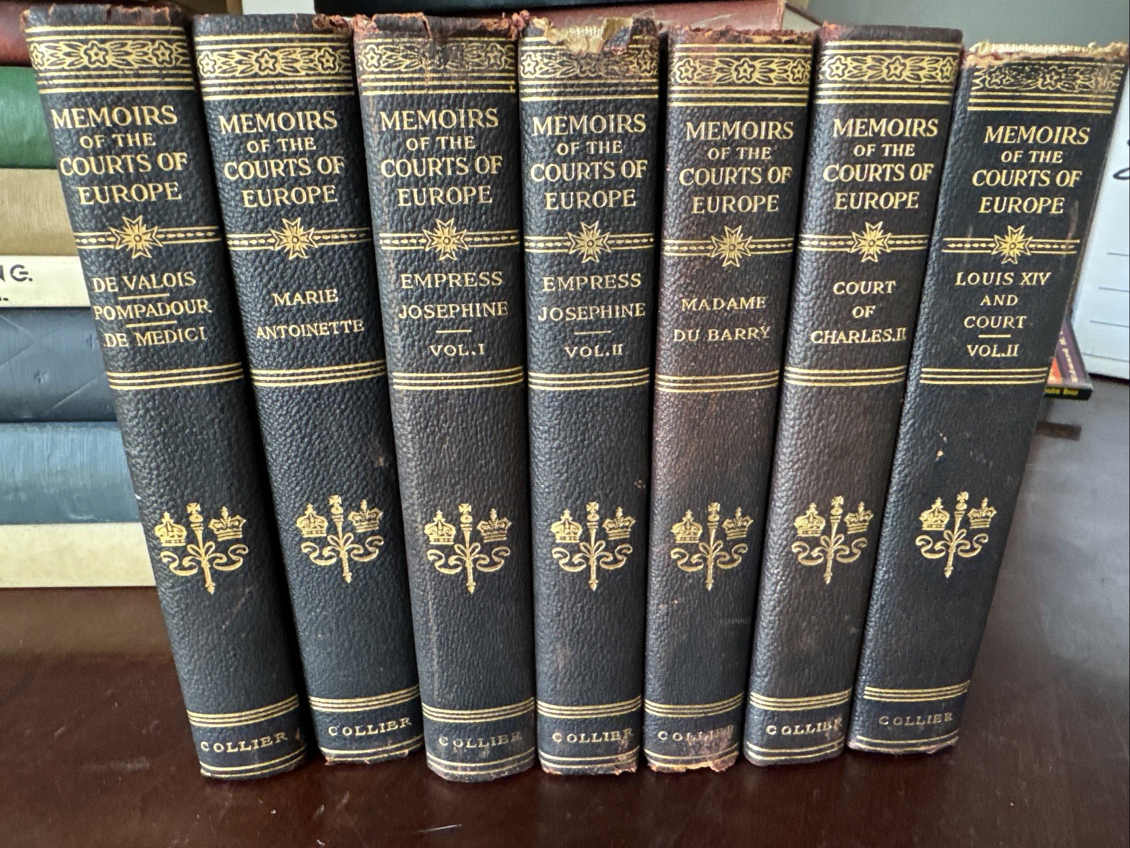 7 Antique 1910 MEMOIRS OF THE COURTS OF EUROPE -Empress Josephine Etc
