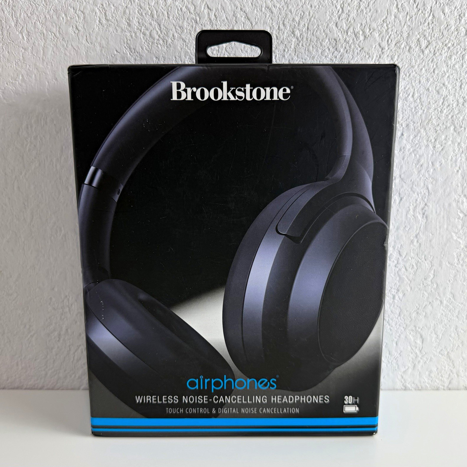 Brookstone Airphones Wireless Noise Cancelling Headphones BKH928