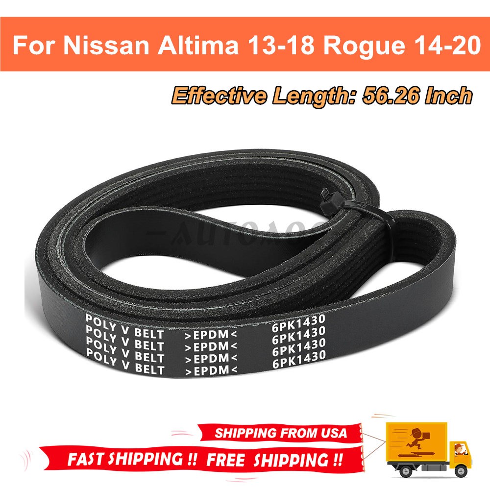 56.26 Inch For Nissan Altima 2013-2018 Serpentine Belt Rogue 2014-2020 L4 2.5L