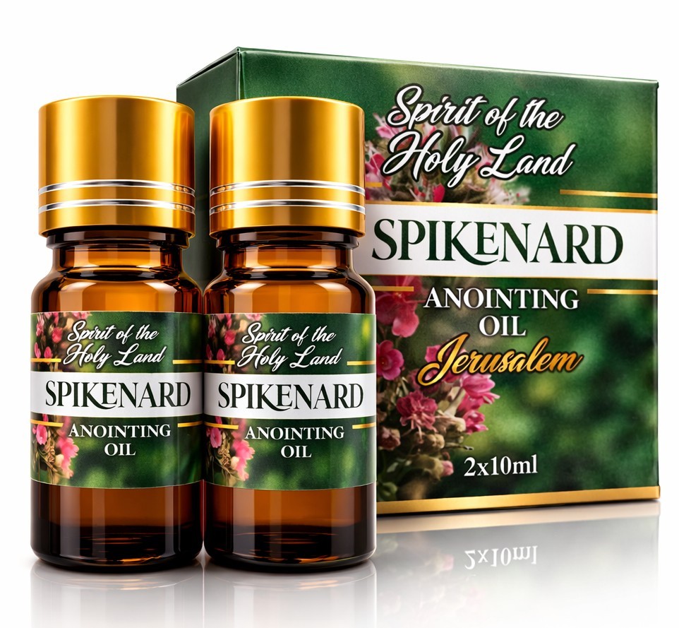 Spikenard Anointing Oil from Jerusalem Holy Land 2 Bottles x 10ml Religious Gift