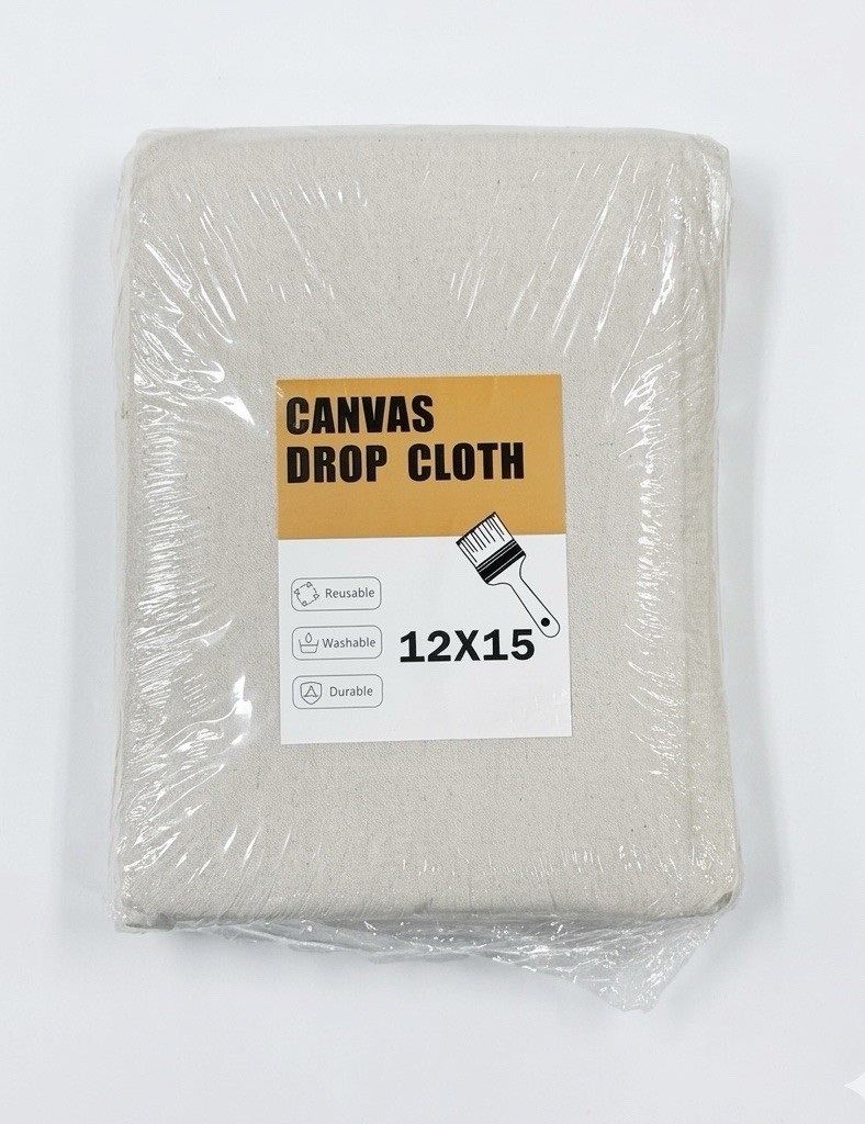 Heavy Duty Canvas Drop Cloth - 12 X 15 Ft - 8 Oz. 