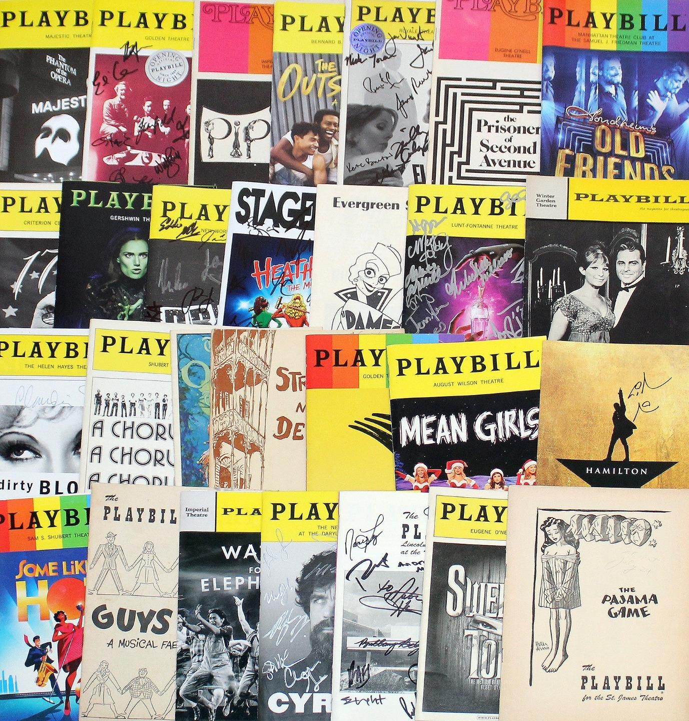 FleaBay Random 20 Playbill Bundle with 1 Signed Playbill B