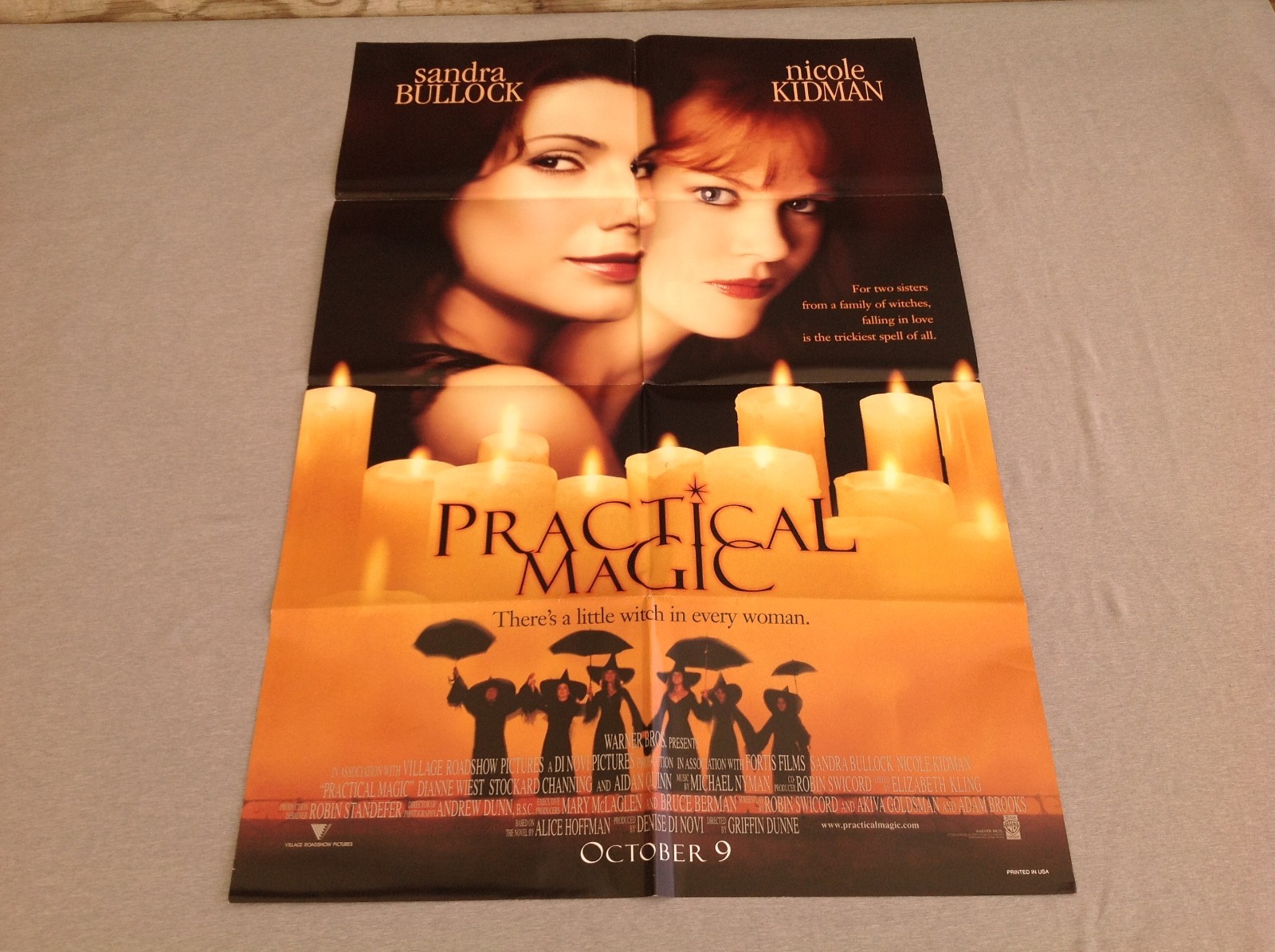 1998 Practical Magic Original Movie House Full Sheet Poster 1998 Practical Magic Original Movie House Full Sheet Poster