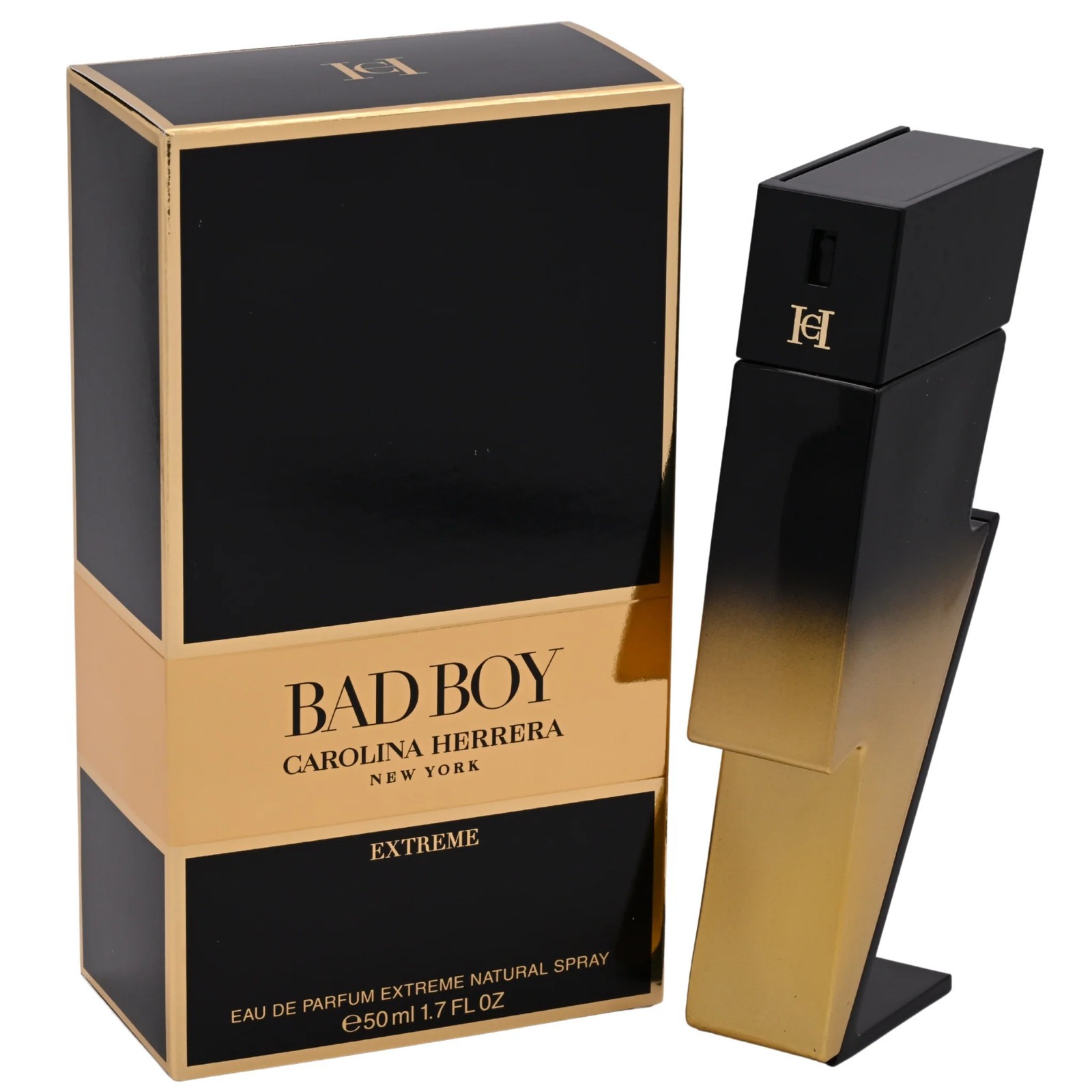 Carolina Herrera Men\'s Bad Boy Extreme EDP Spray 1.7 oz / 50ml -New Unsealed Box Carolina Herrera Men\'s Bad Boy Extreme EDP Spray 1.7 oz / 50ml -New Unsealed Box