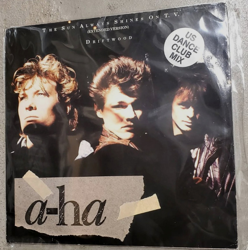 A-Ha the Sun Always shines on tv 12” Vinyl Single Record UK Pressing Newwave