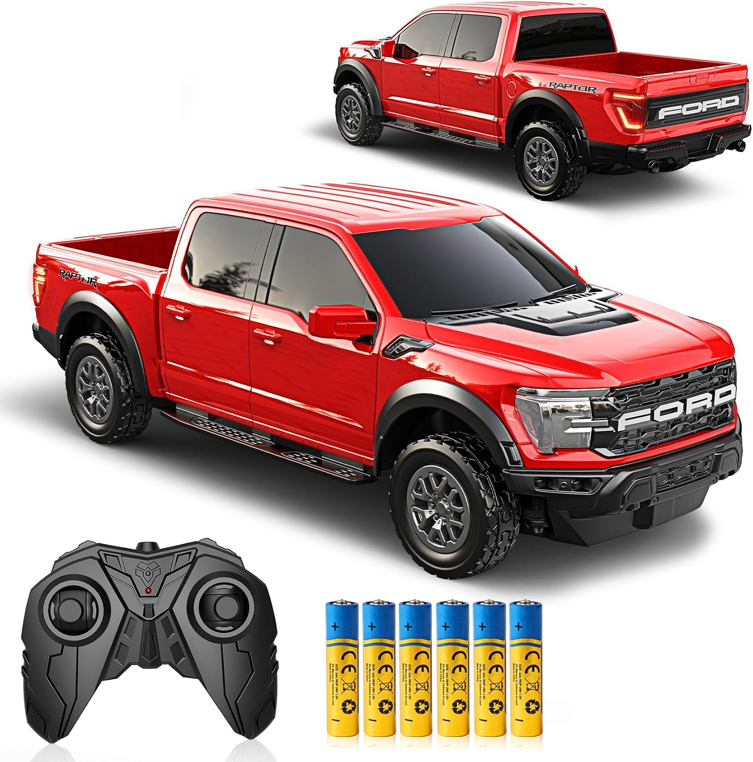 1:16 Remote Control Car-Ford F-150 Raptor,Red