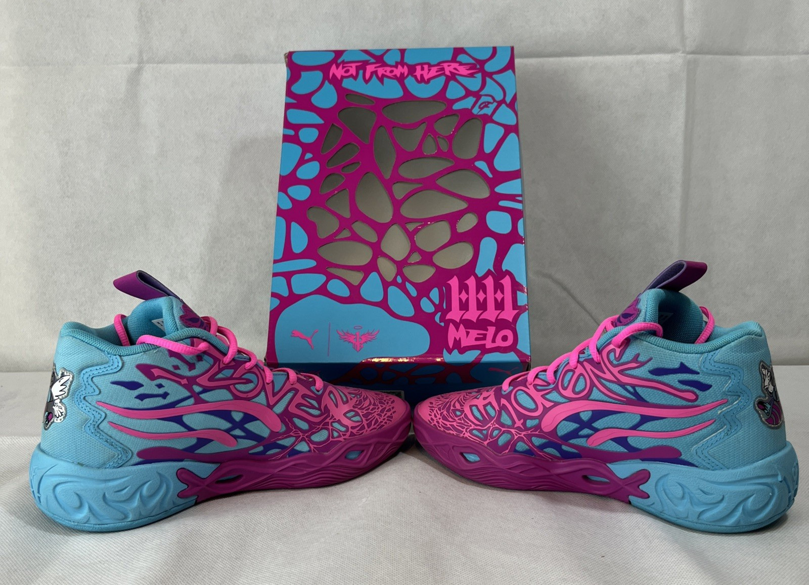 Puma MB04 (RARE) Iridescent Hornets Deep Orchard Poison Pink Youth 5 in Box