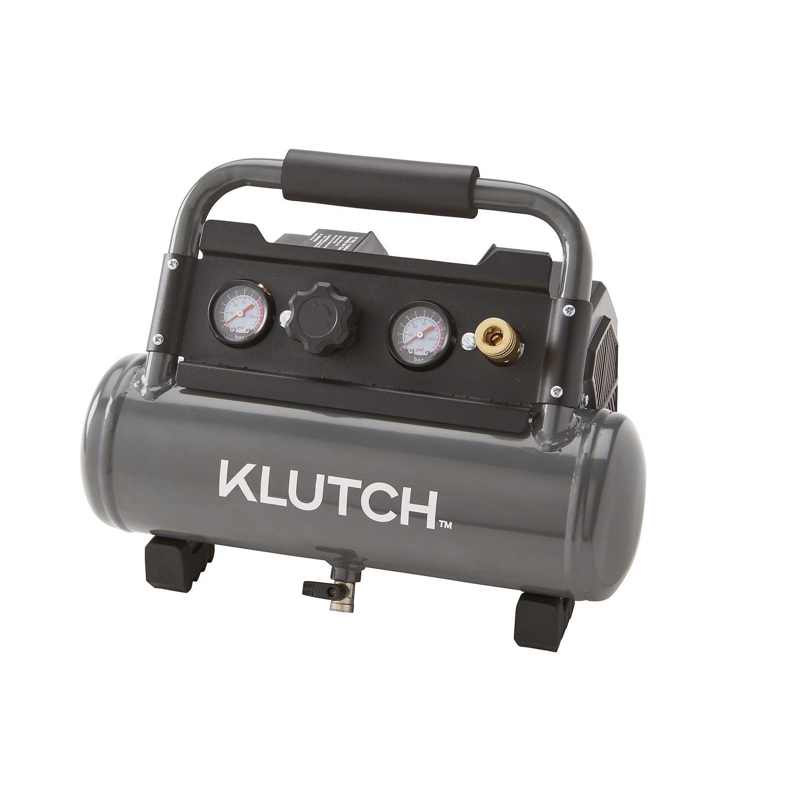 Klutch Portable Air Compressor, KLiQ 20V, 1 Gallon, 115 PSI, Cordless, Bare Tool Klutch Portable Air Compressor, KLiQ 20V, 1 Gallon, 115 PSI, Cordless, Bare Tool