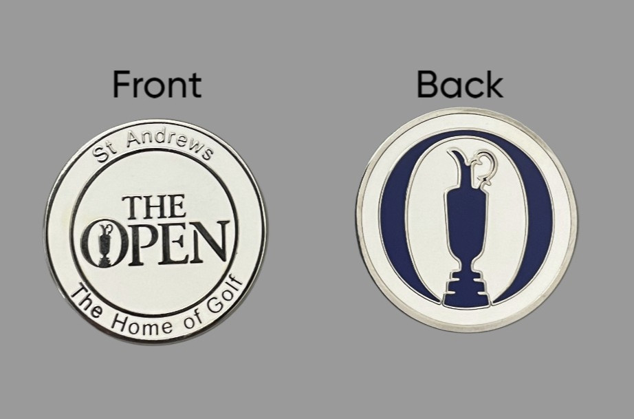 The Open Championship St. Andrews 2 Sided Ball Marker British Open The Open Championship St. Andrews 2 Sided Ball Marker British Open