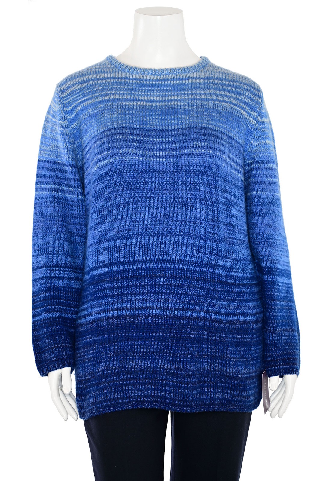 Malo 100% Cashmere Jumper Sweater in Blue Ombre sz 46 IT / 12 US