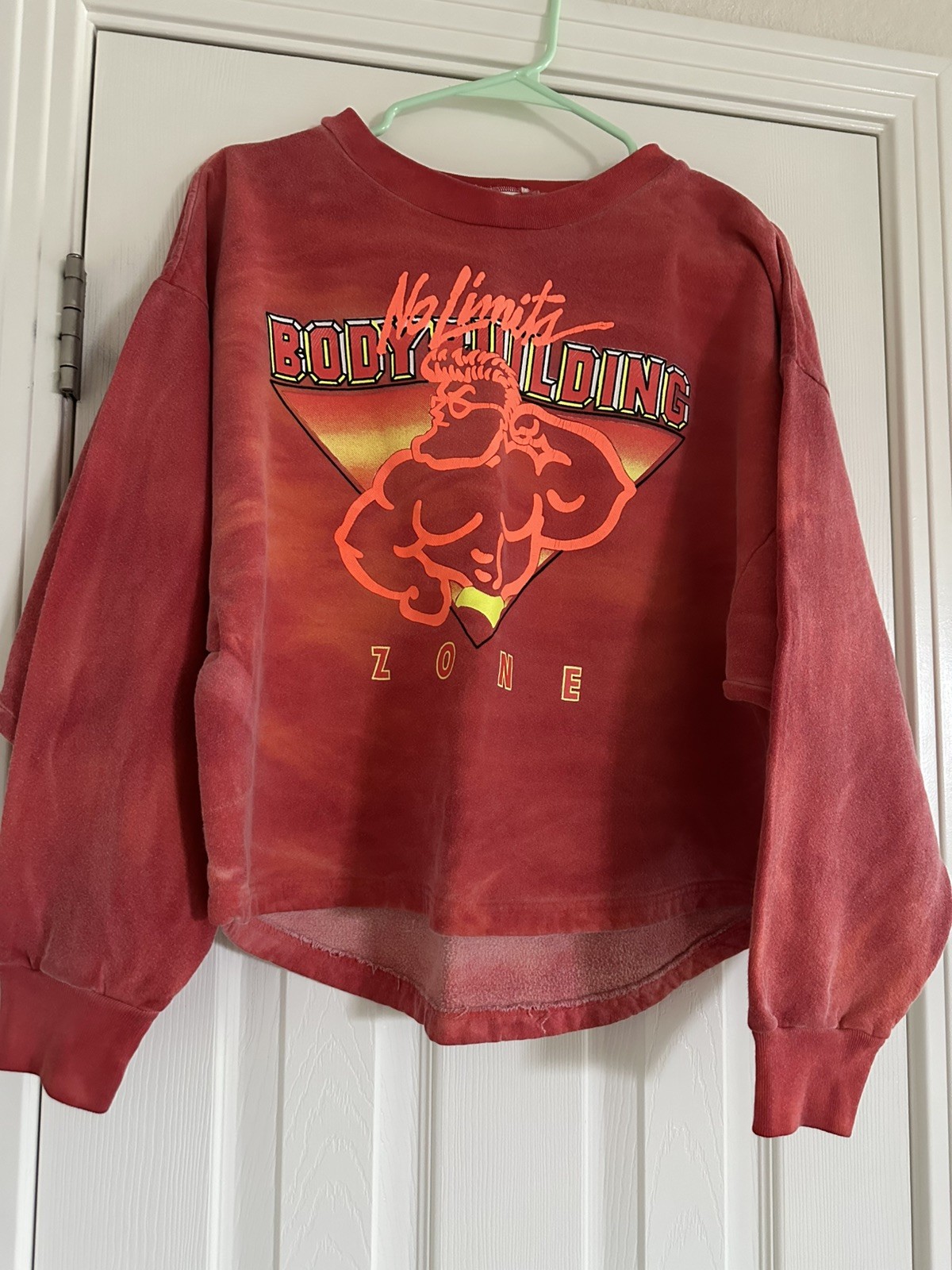 Vintage No Limits Bodybuilding Shirt Orange 90s Medium Vintage No Limits Bodybuilding Shirt Orange 90s Medium