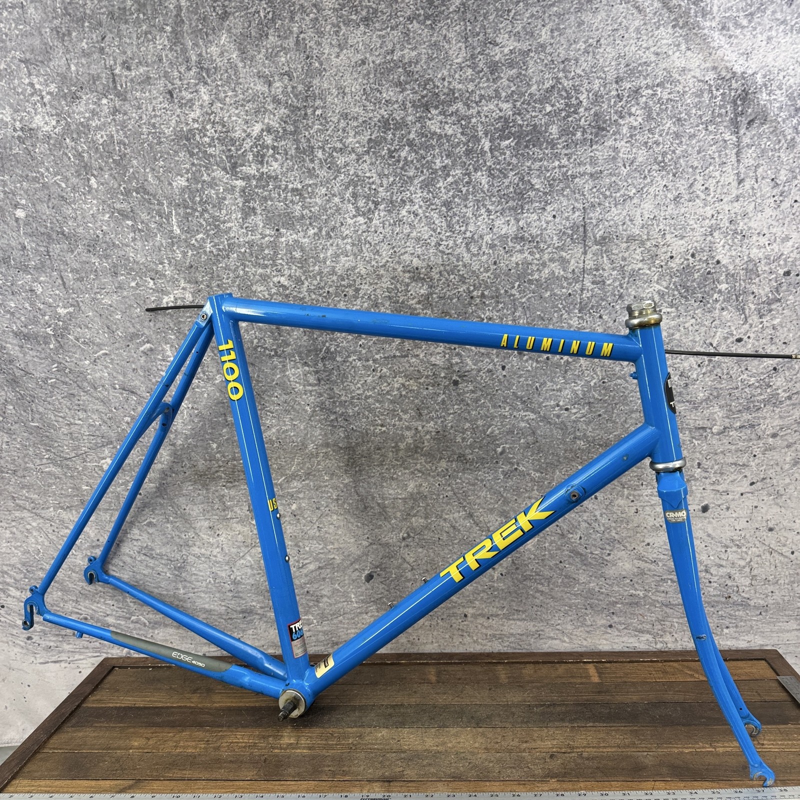 Vintage Trek 1100 Road Bike Frame 58cm Blue USA 6061T6 Aluminum CRMO 700c 126mm