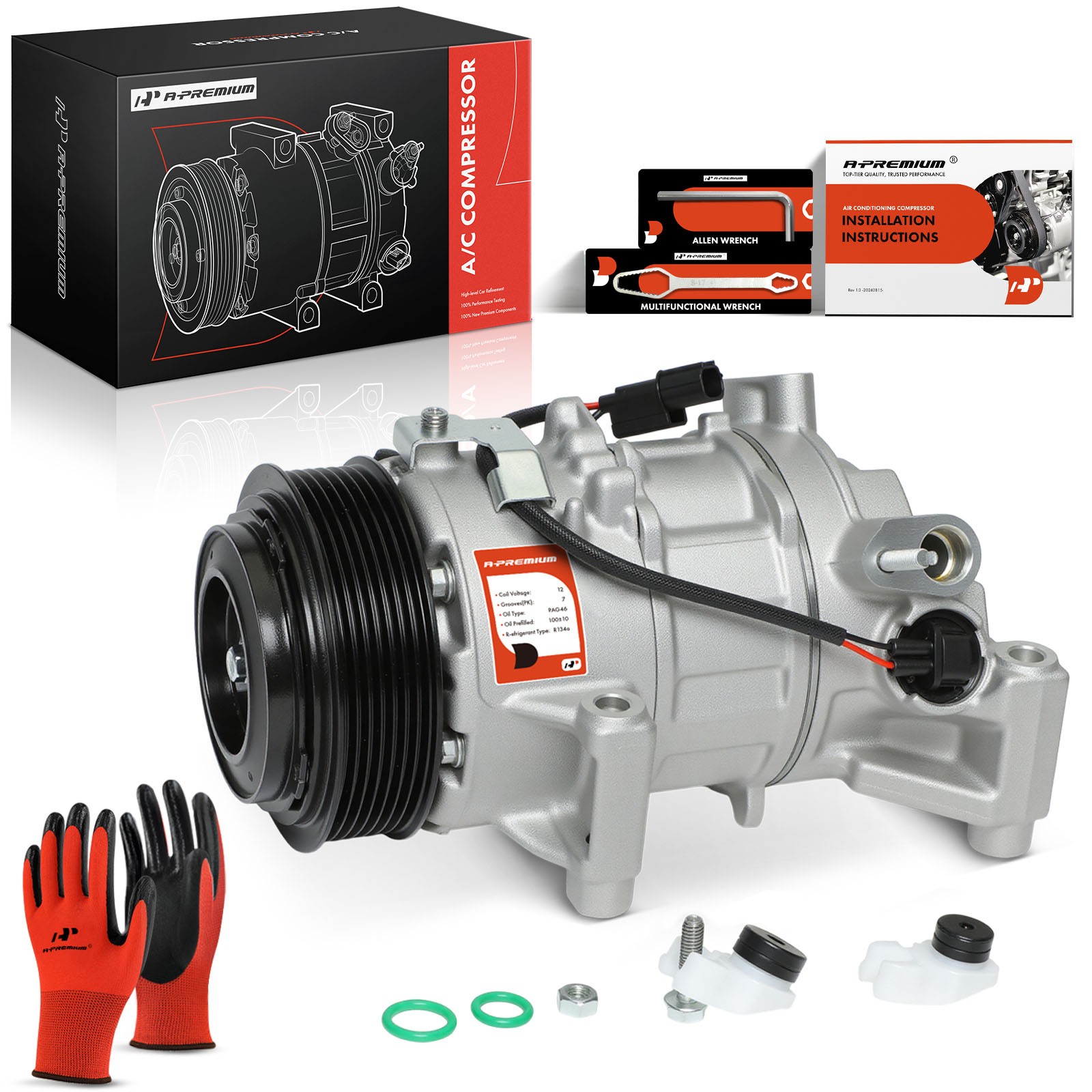 A-Premium A/C Compressor with Clutch for Honda Accord 2018-2022 1.5L 388106A0A01