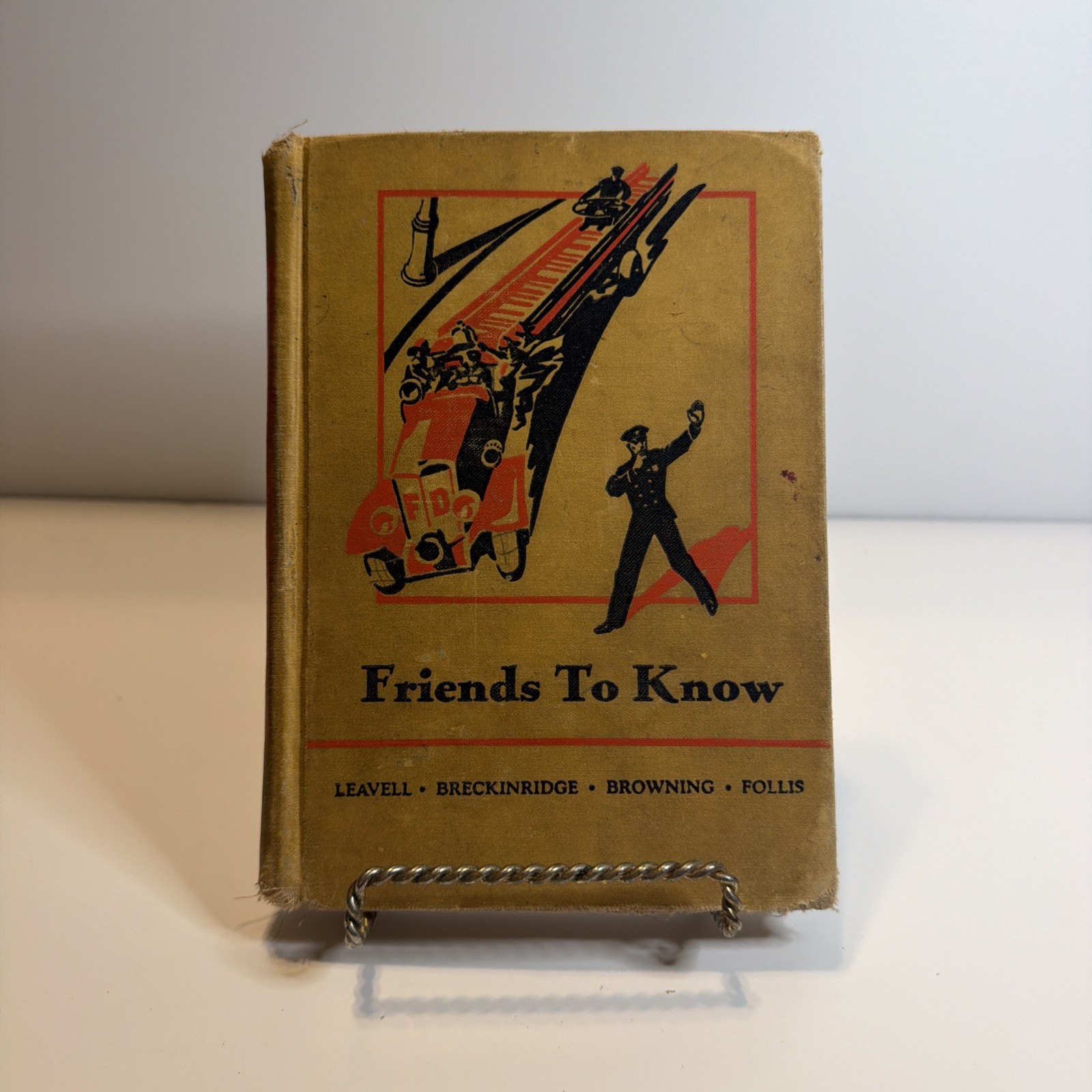 Vintage 1936 Friends To Know Friendly Hour Book Three Hardcover Made in USA