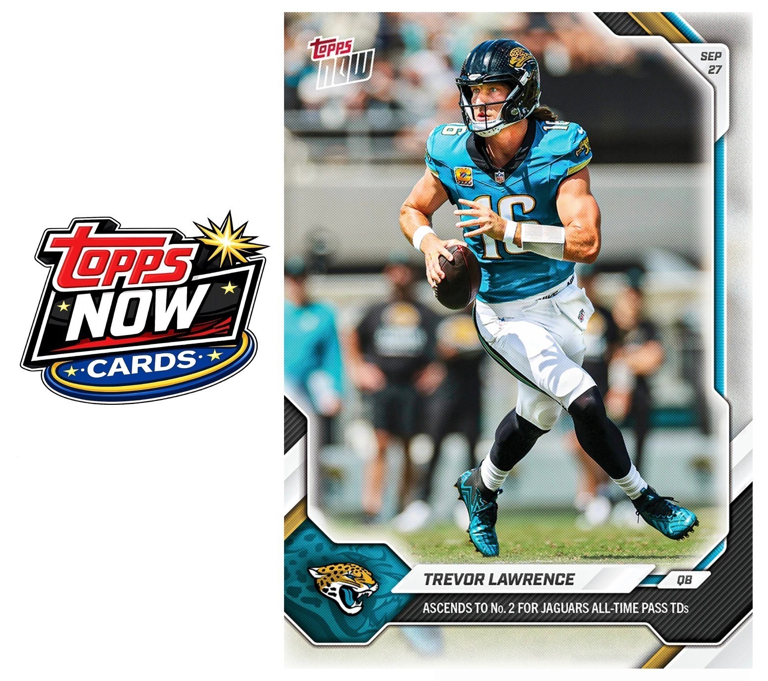 2026 Topps Now NFL #33 Trevor Lawrence Jacksonville Jaguars - PRESALE