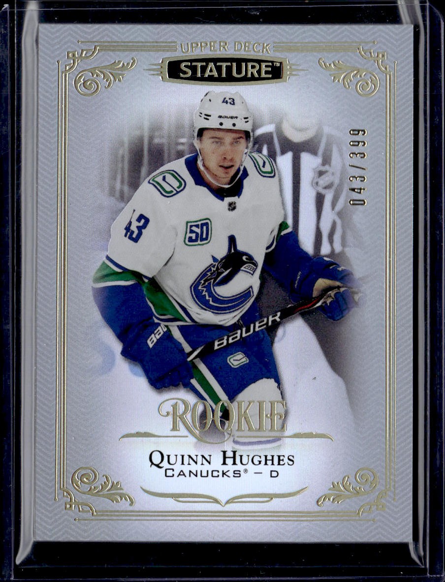 2019-20 Upper Deck Stature #118 Quinn Hughes #/399