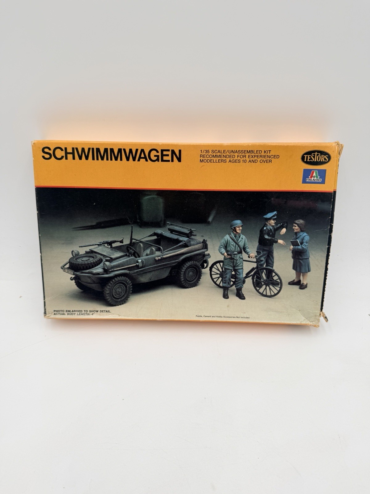 VTG 1979 Kit | TESTORS/ITALERI Model WWII SCHWIMMWAGEN Kit #823 NOT COMPLETE VTG 1979 Kit | TESTORS/ITALERI Model WWII SCHWIMMWAGEN Kit #823 NOT COMPLETE
