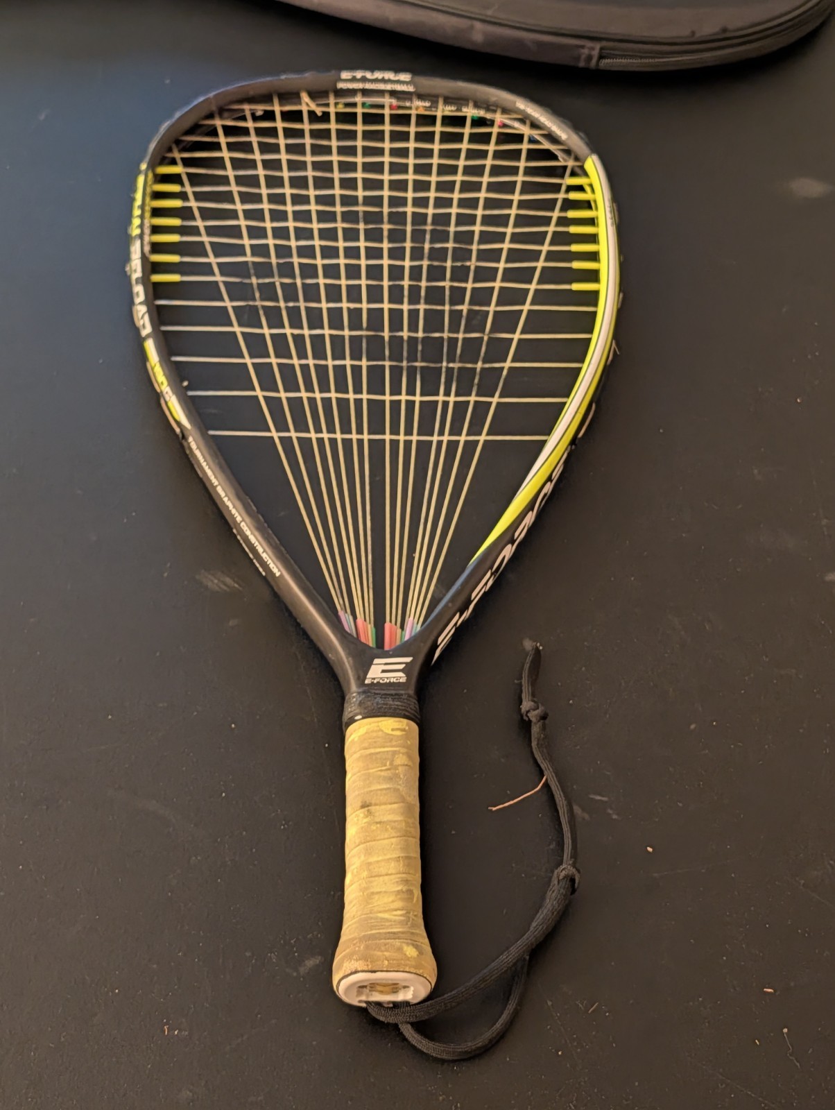 Ektelon Racquetball Racquet 190 E-force Lethal Reload 22 Inch Good Condition Ektelon Racquetball Racquet 190 E-force Lethal Reload 22 Inch Good Condition