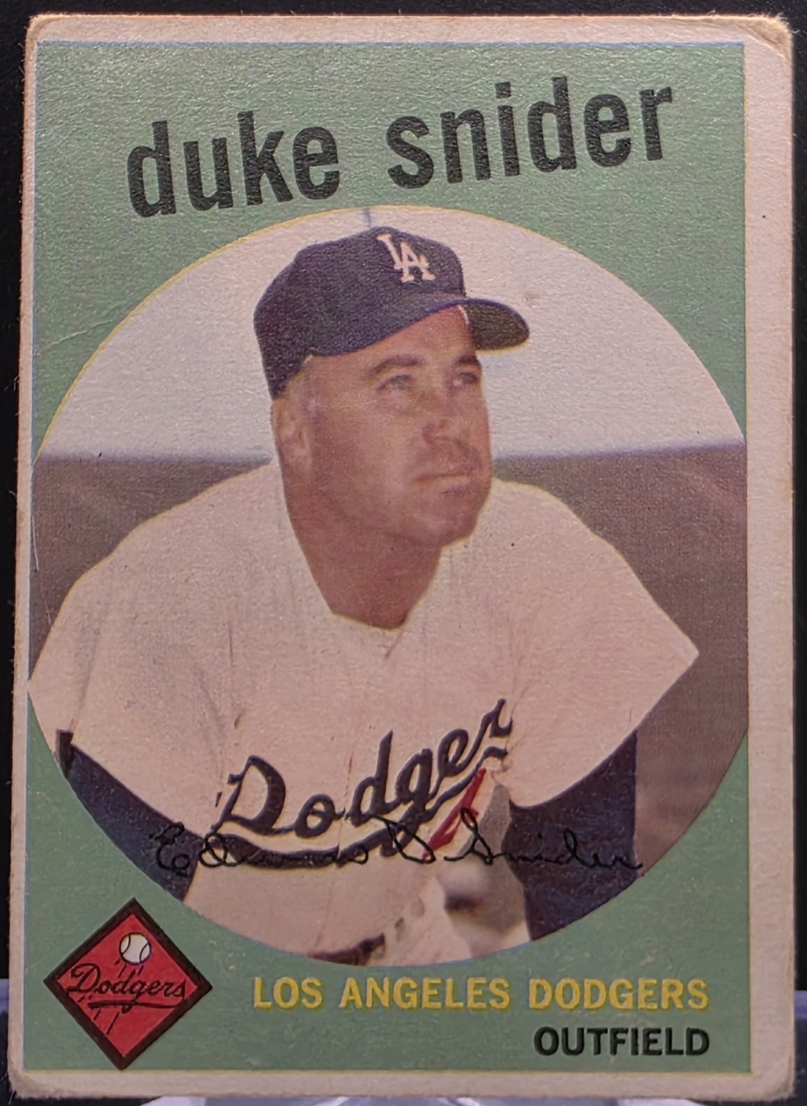 1959 Topps Duke Snider #20 Los Angeles Dodgers VG