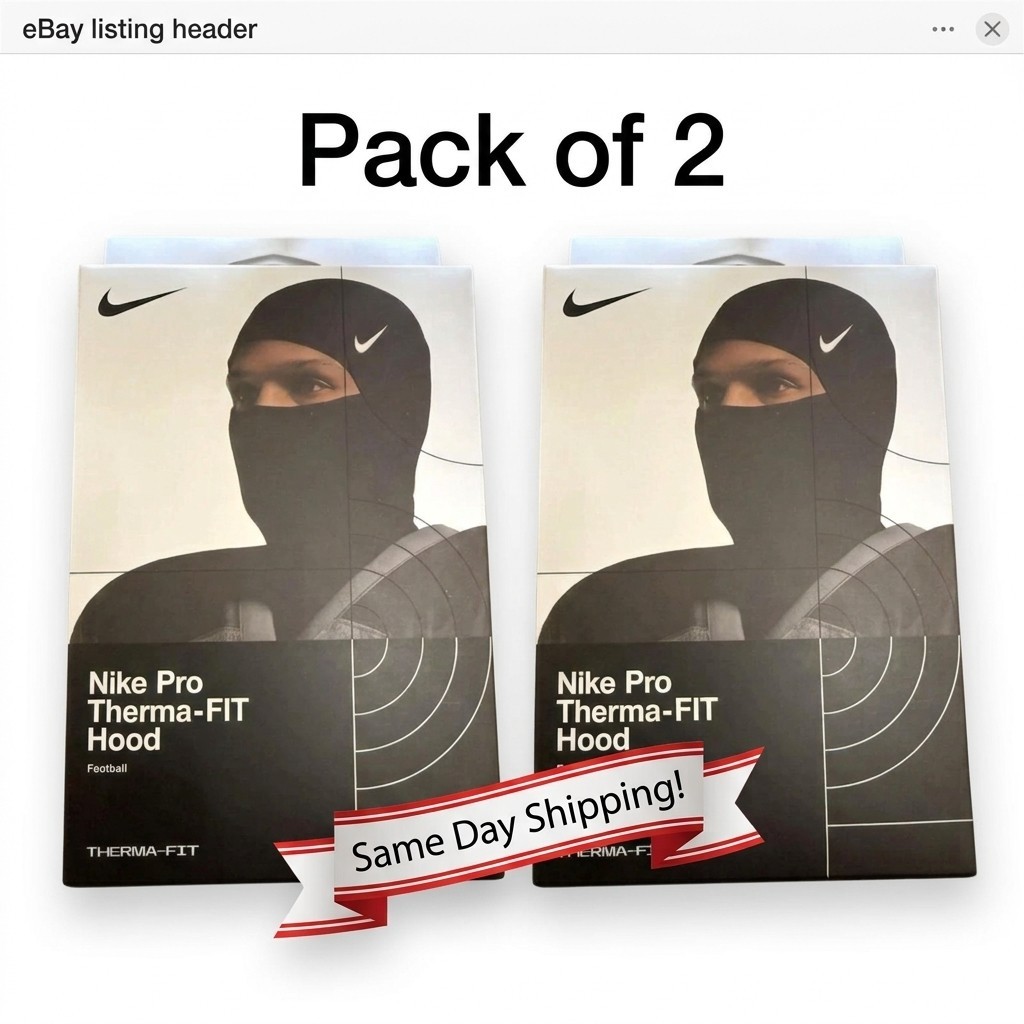 2 pack Nike Pro Therma-Fit Hyperwarm Hood Ski Mask Black SHIPMENT SAME DAY 2 pack Nike Pro Therma-Fit Hyperwarm Hood Ski Mask Black SHIPMENT SAME DAY